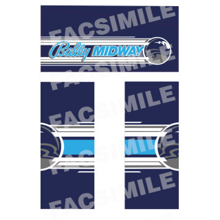 Italiano (Italian) [product.brand]KIT COMP. DECALS CABINET FLIPPER PINBALL BALLY MIDWAY HARDBODY 1 Parti di ricambio Bally [prod