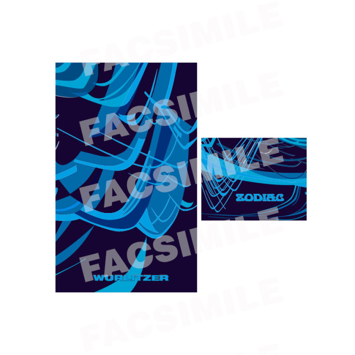 Wurlitzer Parti di ricambi Wurlitzer Kit completo per vetrofanie wurlitzer 3500 (zodiac), lato destro sinistro Condizione: visto