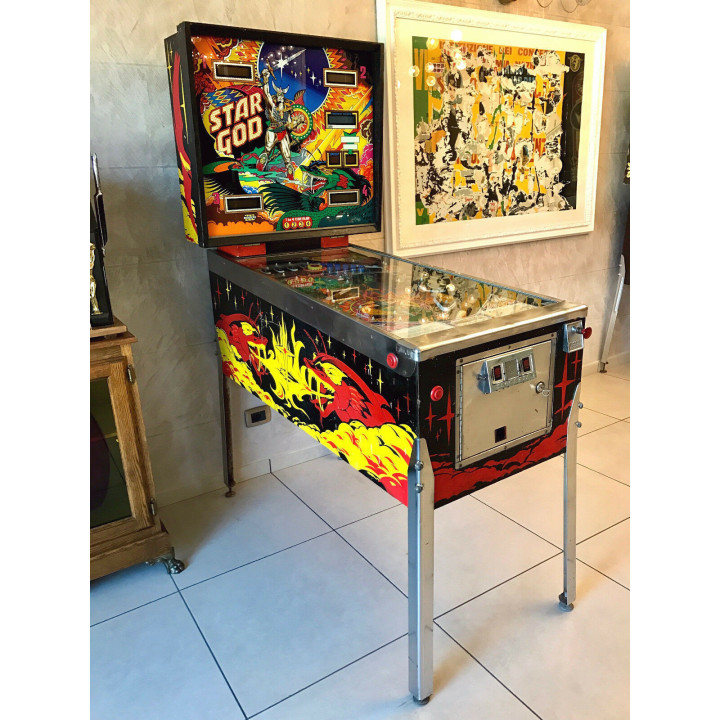 Zaccaria Flipper Zaccaria Flipper Zaccaria Star God Condizione: visto e piaciuto 2 Flipper Zaccaria Star God Flipper Zaccaria St