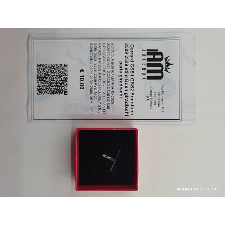 Italiano (Italian) [product.brand]Garrard GSS1 2 Puntine per Jukebox e giradischi [product.weight]2 Shop I'm Jukebox iamjukebox.