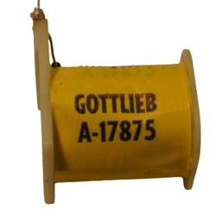 Gottlieb Solinoidi Bobina A 17875 Condizione: NOS 1 Bobina A 17875 A-17875 Bobina flipper a 3 terminali, doppio avvolgimento uti