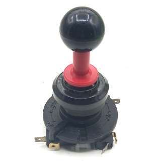 [product.brand] Ricambi Arcade Game Joystick Leva Per Cabinati Arcade A Testa Rossa Corpo Nero Joystick con 4 Microswitch Condiz
