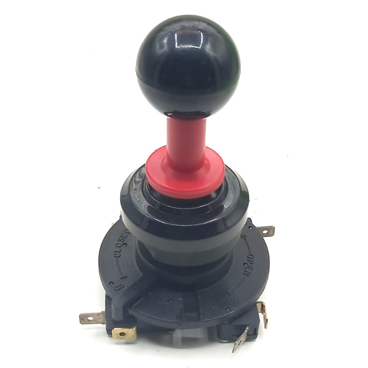 [product.brand] Ricambi Arcade Game Joystick Leva Per Cabinati Arcade A Testa Rossa Corpo Nero Joystick con 4 Microswitch Condiz