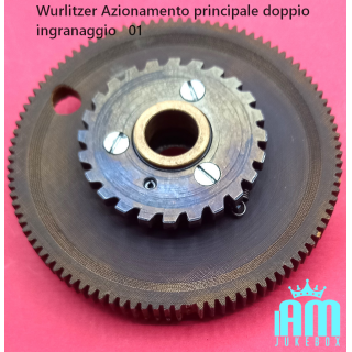 Wurlitzer Parti di ricambi Wurlitzer Wurlitzer Azionamento principale doppio ingranaggio Condizione: Usato 1 Wurlitzer Azionamen