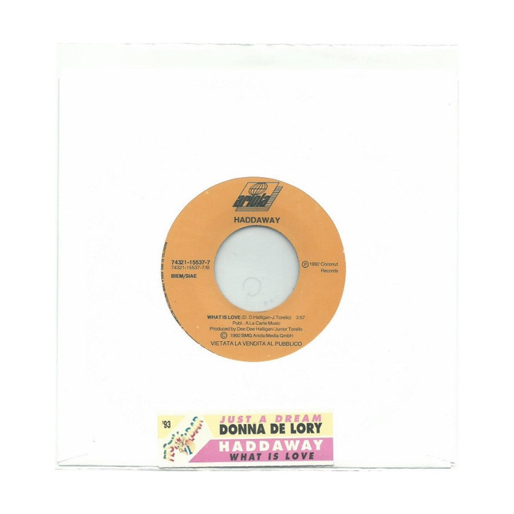 Just A Dream   What Is Love [Donna De Lory,...] - Vinyl 7", 45 RPM, Promo