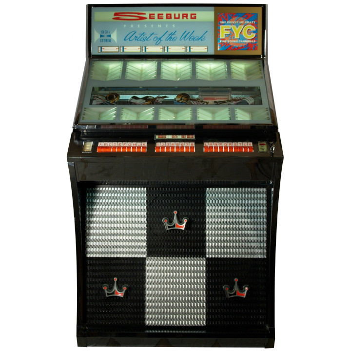 Seeburg Parti di ricambio Seeburg Vetro serigrafato per Seeburg modello AY160 Condizione: Nuova stampa 2 Vetro serigrafato per S