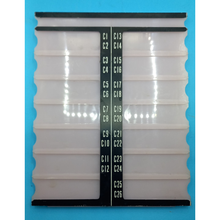 Wurlitzer Parti di ricambi Wurlitzer Porta Etichette (Stickers) numerati da D1 - D26 Condizione: pari al nuovo 1 Porta Etichette