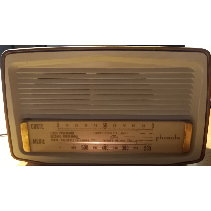 Italiano (Italian) Idea regalo PHONOLA 5589 In Bachelite originale vintage 1959/60 3 Radio Valvolari [product.weight]3 Shop I'm 