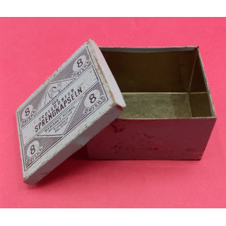 [product.brand] Scatole in latta scatola 100 Troisdorfen Sprengkapseln 8 BRISKA vintage Condizione: Ricondizionata 1 scatola mon