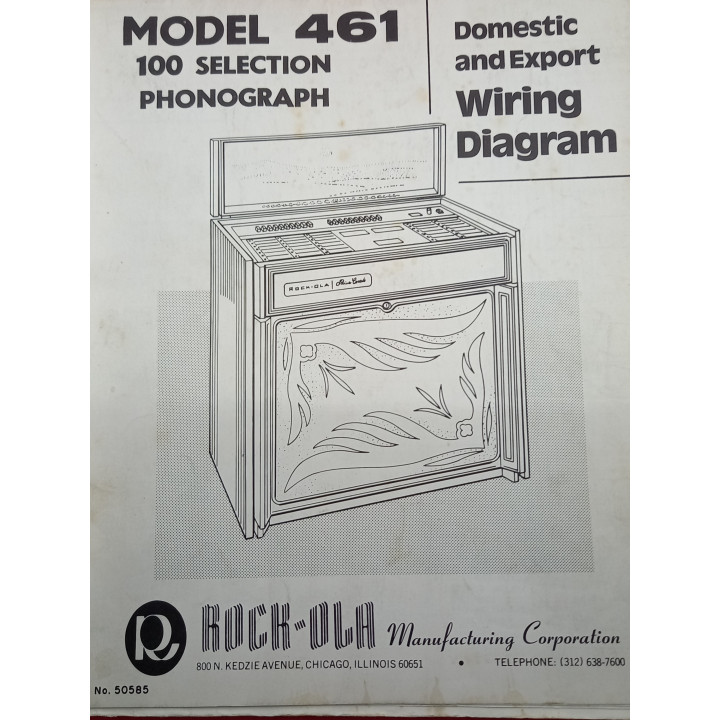 [product.brand] Manuali jukebox MANUALE ROCK OLA MOD 461 (originale) Condizione: pari al nuovo 2 MANUALE ROCK OLA MOD 461 (origi