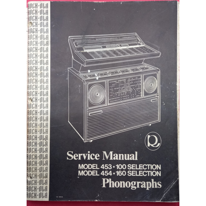 [product.brand] Manuali jukebox MANUALE ROCK OLA MOD 454-160 453-100 (originale) Condizione: pari al nuovo 3 MANUALE ROCK OLA MO