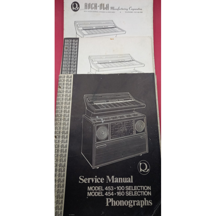 [product.brand] Manuali jukebox MANUALE ROCK OLA MOD 454-160 453-100 (originale) Condizione: pari al nuovo 4 MANUALE ROCK OLA MO