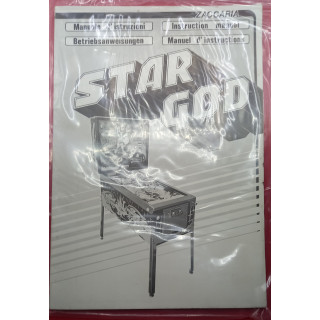 [product.brand] Manuali Flipper MANUALE STAR GOD ZACCARIA (originale) Condizione: pari al nuovo 1 MANUALE STAR GOD ZACCARIA (ori
