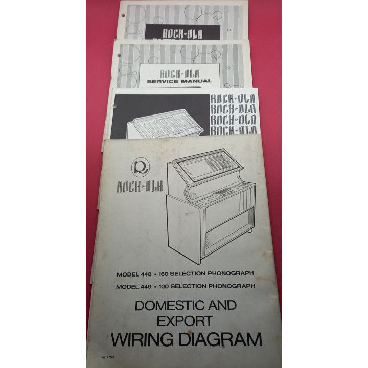 [product.brand] Manuali jukebox MANUALE ROCK OLA MOD 450-160 451-100 (originale) Condizione: pari al nuovo 4 MANUALE ROCK OLA MO