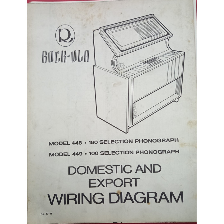 [product.brand] Manuali jukebox MANUALE ROCK OLA MOD 448 -160 o 449-100 (originale) Condizione: Usato 3 MANUALE ROCK OLA MOD 448