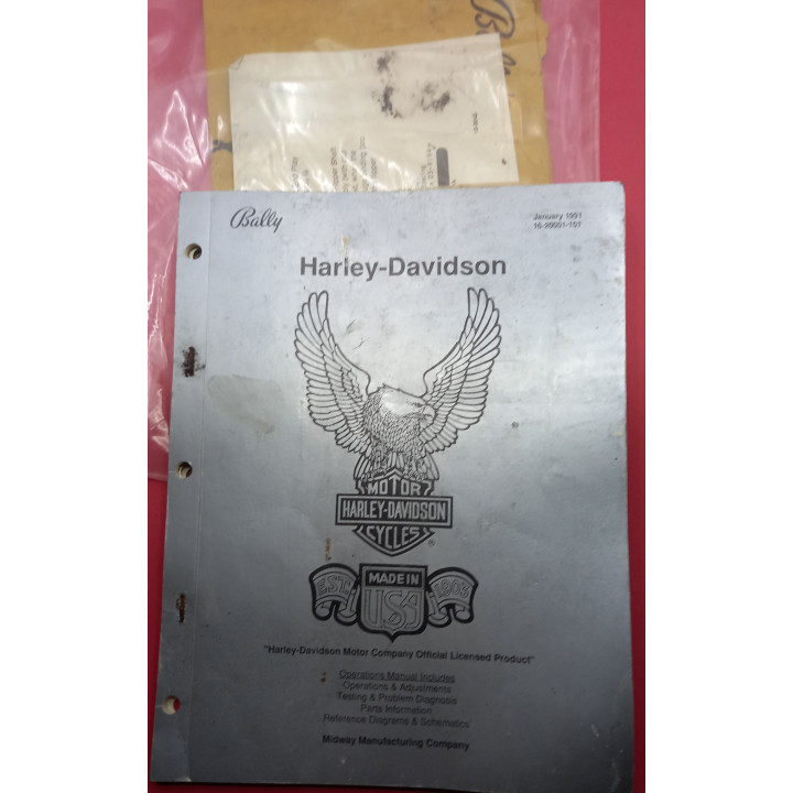 [product.brand] Manuali Flipper Manuale operativo Bally Harley-Davidson originale del 1991 Condizione: Nuovo 2 Manuale operativo
