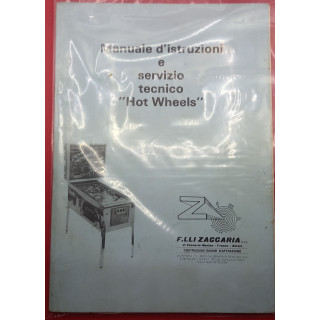 [product.brand] Manuali Flipper MANUALE HOT WHEELS ZACCARIA (originale) Condizione: Nuovo 1 HOT WHEELS ZACCARIA MANUAL (original