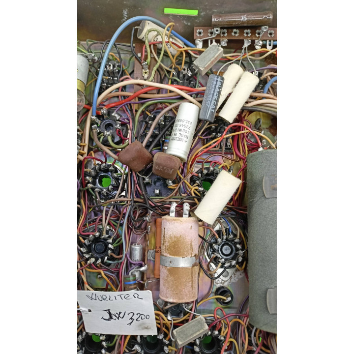 Italiano (Italian) Wurlitzer JUKEBOX WURLITZER 3100: testato / scatola di giunzione funz. 3 Parti di ricambi Wurlitzer [product.