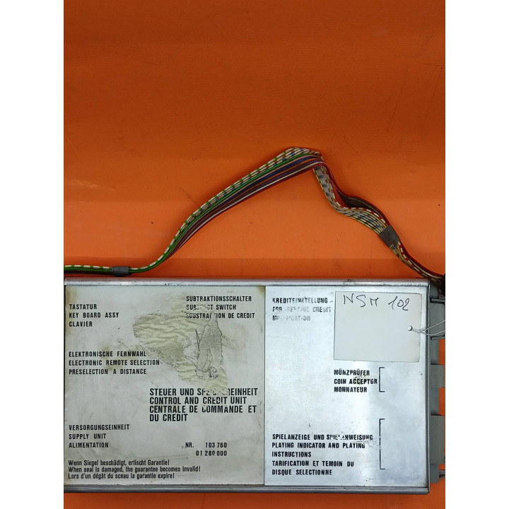Italiano (Italian) Nsm UNITÀ DI CONTROLLO E CREDITO NSM DA JUKEBOX PRESTIGE II 1 Parti di ricambio Nsm [product.weight]1 Shop I'