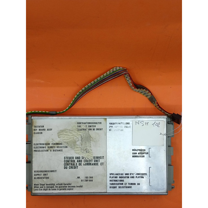 Italiano (Italian) Nsm UNITÀ DI CONTROLLO E CREDITO NSM DA JUKEBOX PRESTIGE II 2 Parti di ricambio Nsm [product.weight]2 Shop I'