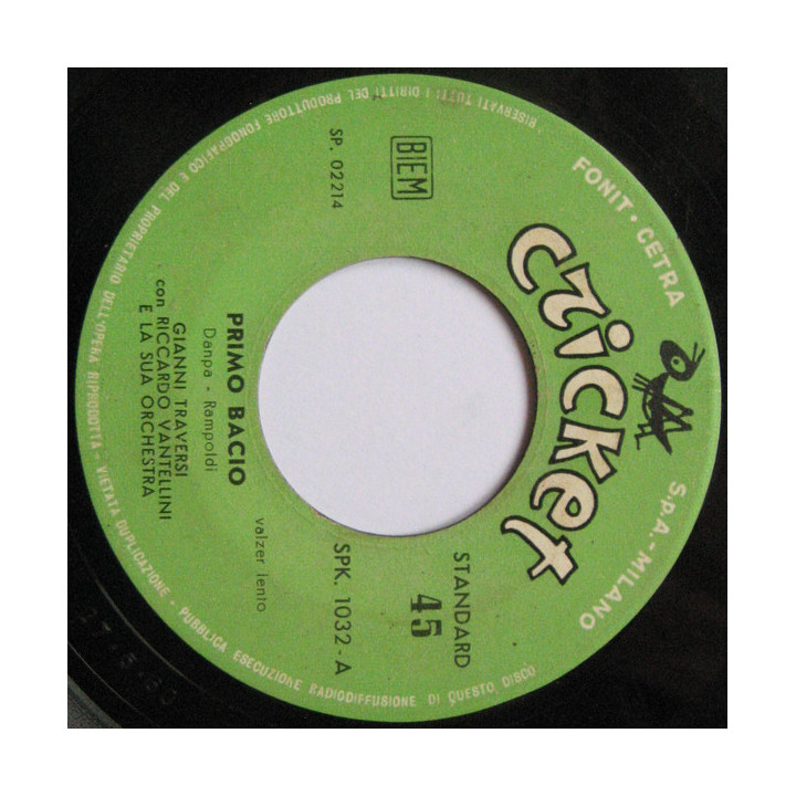 Primo Bacio [Gianni Traversi,...] - Vinyl 7", 45 RPM