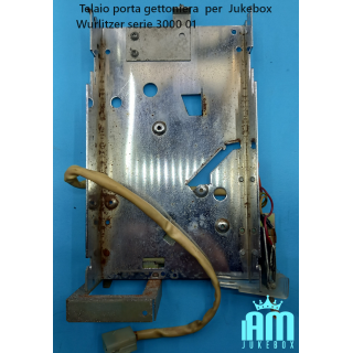 Wurlitzer Parti di ricambi Wurlitzer Telaio porta gettoniera per Jukebox Wurlitzer serie 3000 Condizione: visto e piaciuto 1 Tel