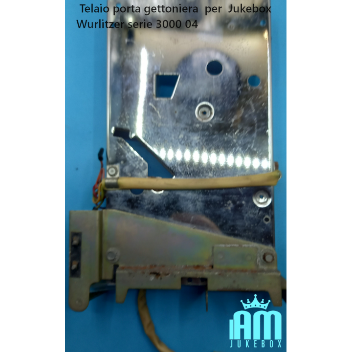 Wurlitzer Parti di ricambi Wurlitzer Telaio porta gettoniera per Jukebox Wurlitzer serie 3000 Condizione: NOS 2 Telaio porta get