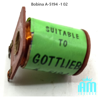 Gottlieb Solinoidi Bobina A-5194 /1 Condizione: NOS 1 Bobina A-5194 /1 Bobina A-5194 /1 bobina A-5194 Per flipper elettromeccani