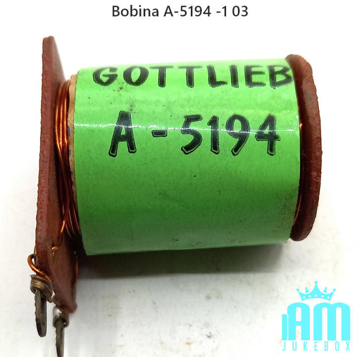Gottlieb Solinoidi Bobina A-5194 /1 Condizione: NOS 3 Bobina A-5194 /1 Bobina A-5194 /1 bobina A-5194 Per flipper elettromeccani